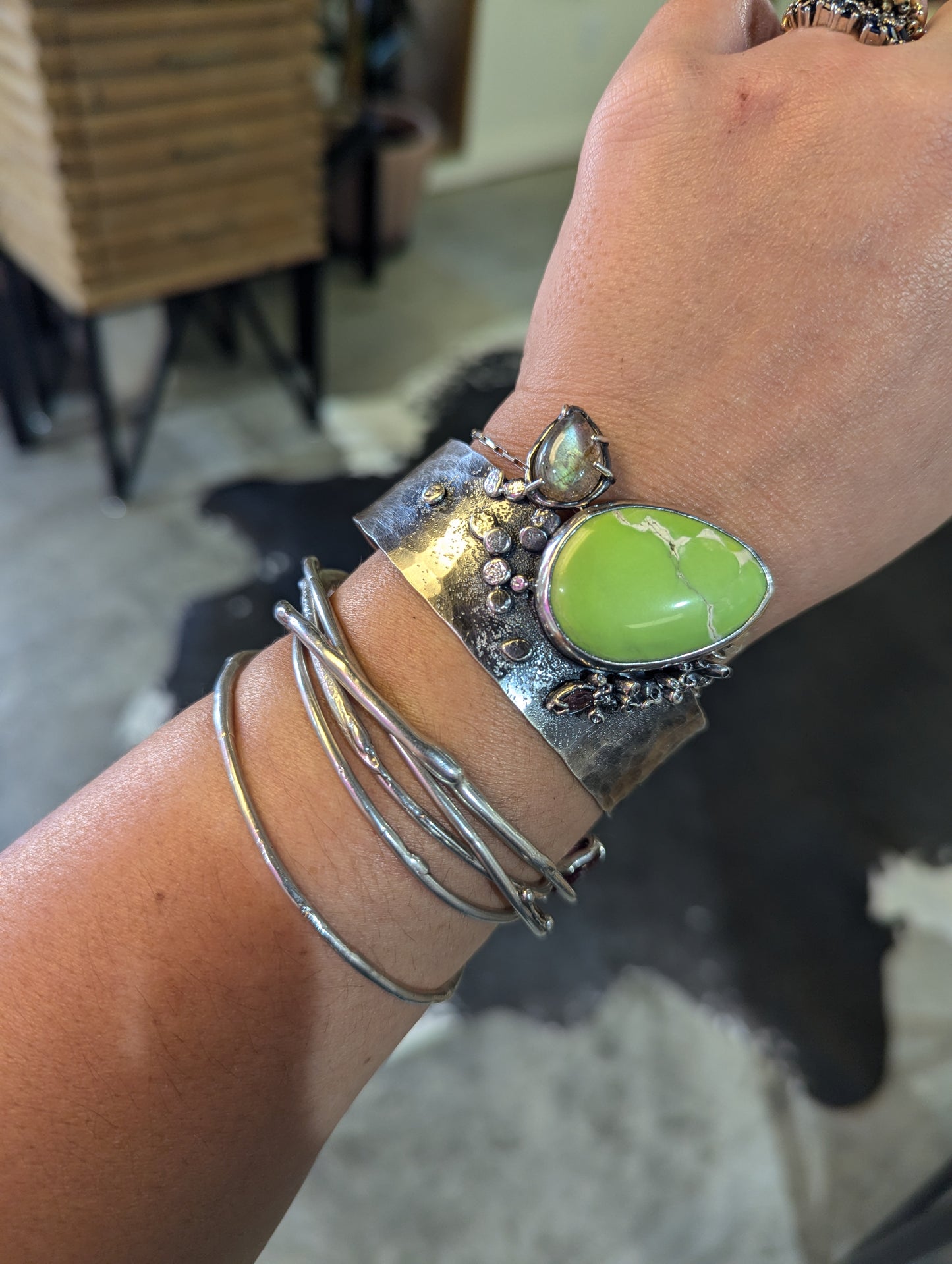 Marna Magnasite Statement Cuff
