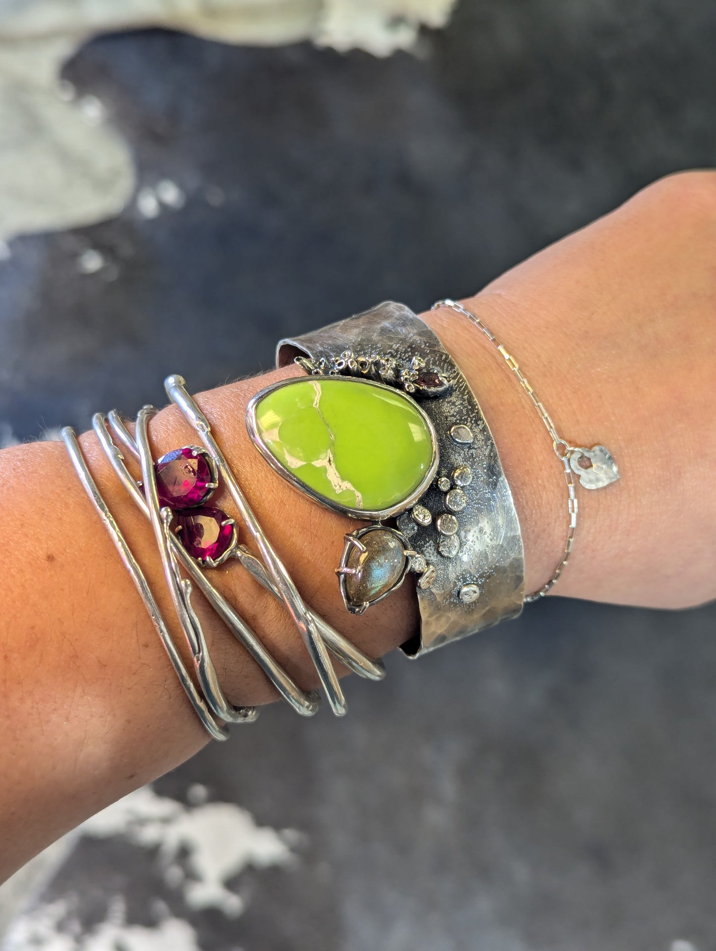 Marna Magnasite Statement Cuff