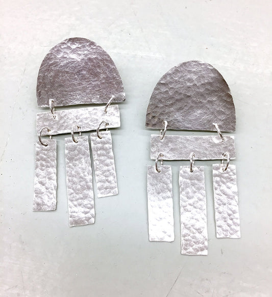 CHOOSE YOUR DATE - Hammered Geometric Dangles - PRIVATE CLASS