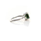 Side View, Green Quartz and Sterling Organic Ring by Katie Poterala Studio