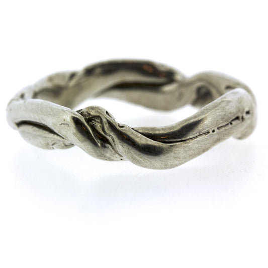 Full view of silver Men's Current Band.