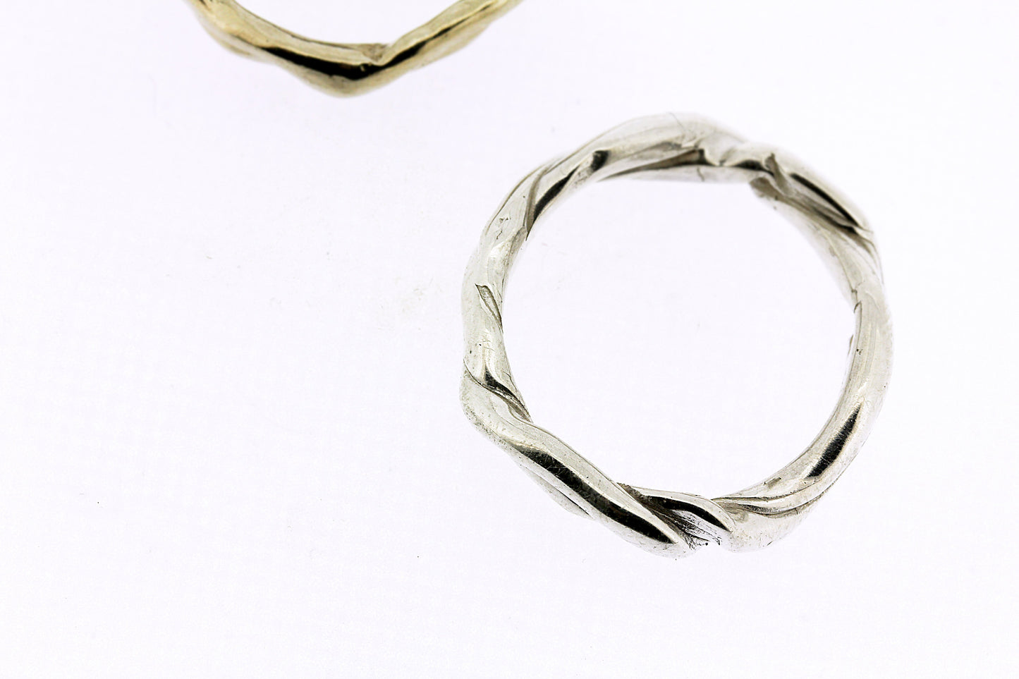 Full view of silver Men's Current Band.