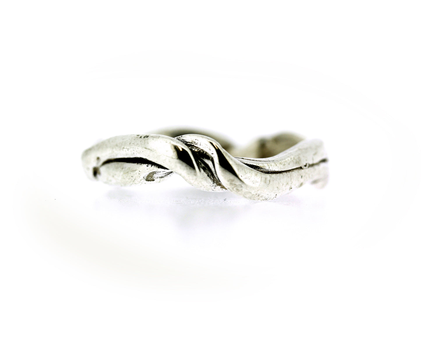 Full view of silver Men's Current Band.