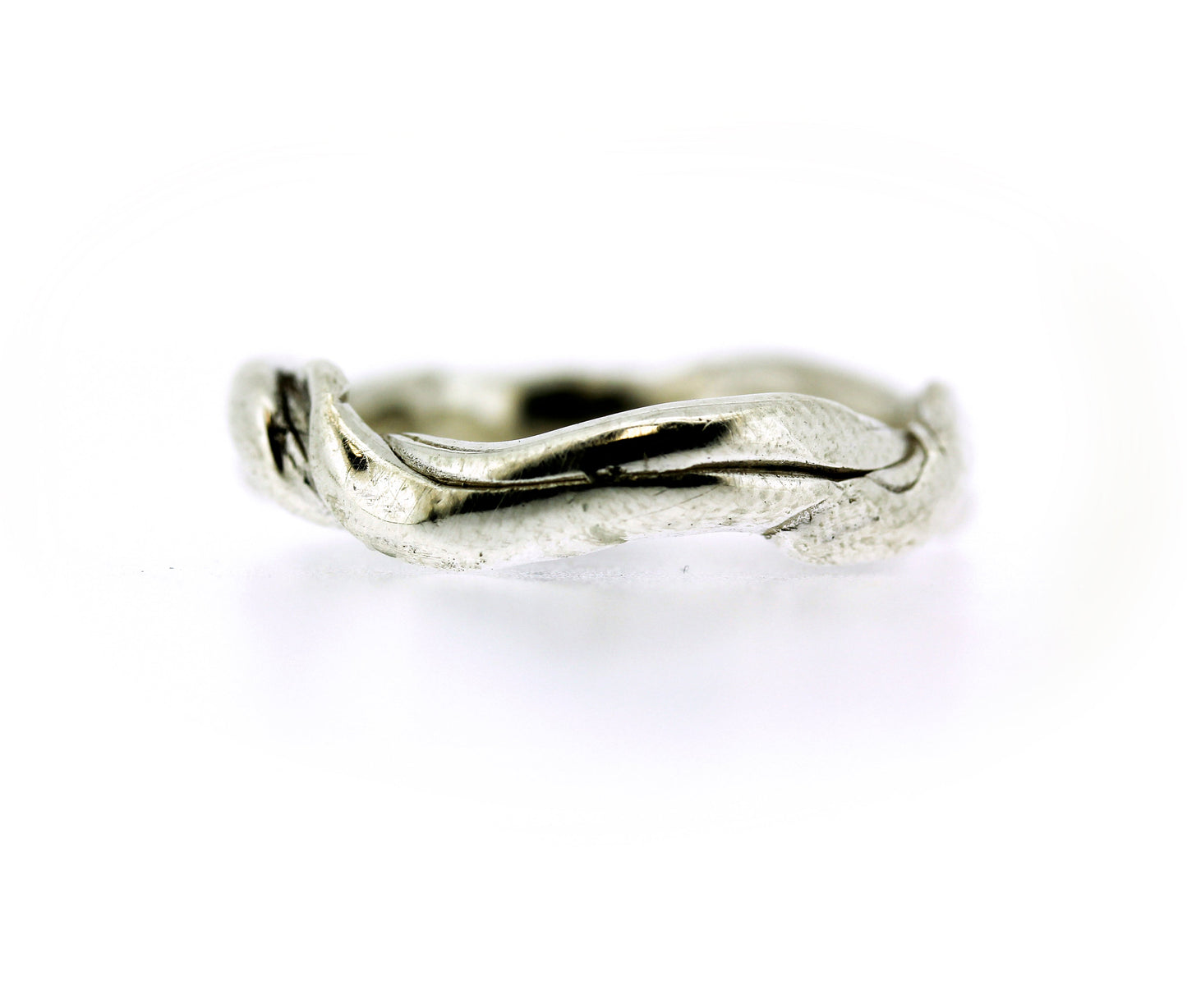 Full view of silver Men's Current Band.