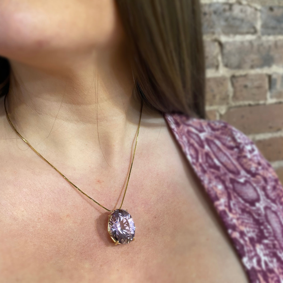 Amethyst Pendant - 18k