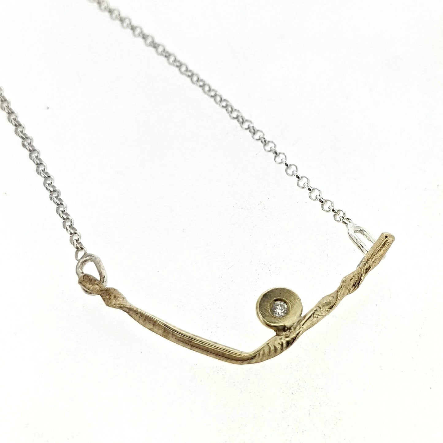 Detail shot of pendant on Kate necklace.