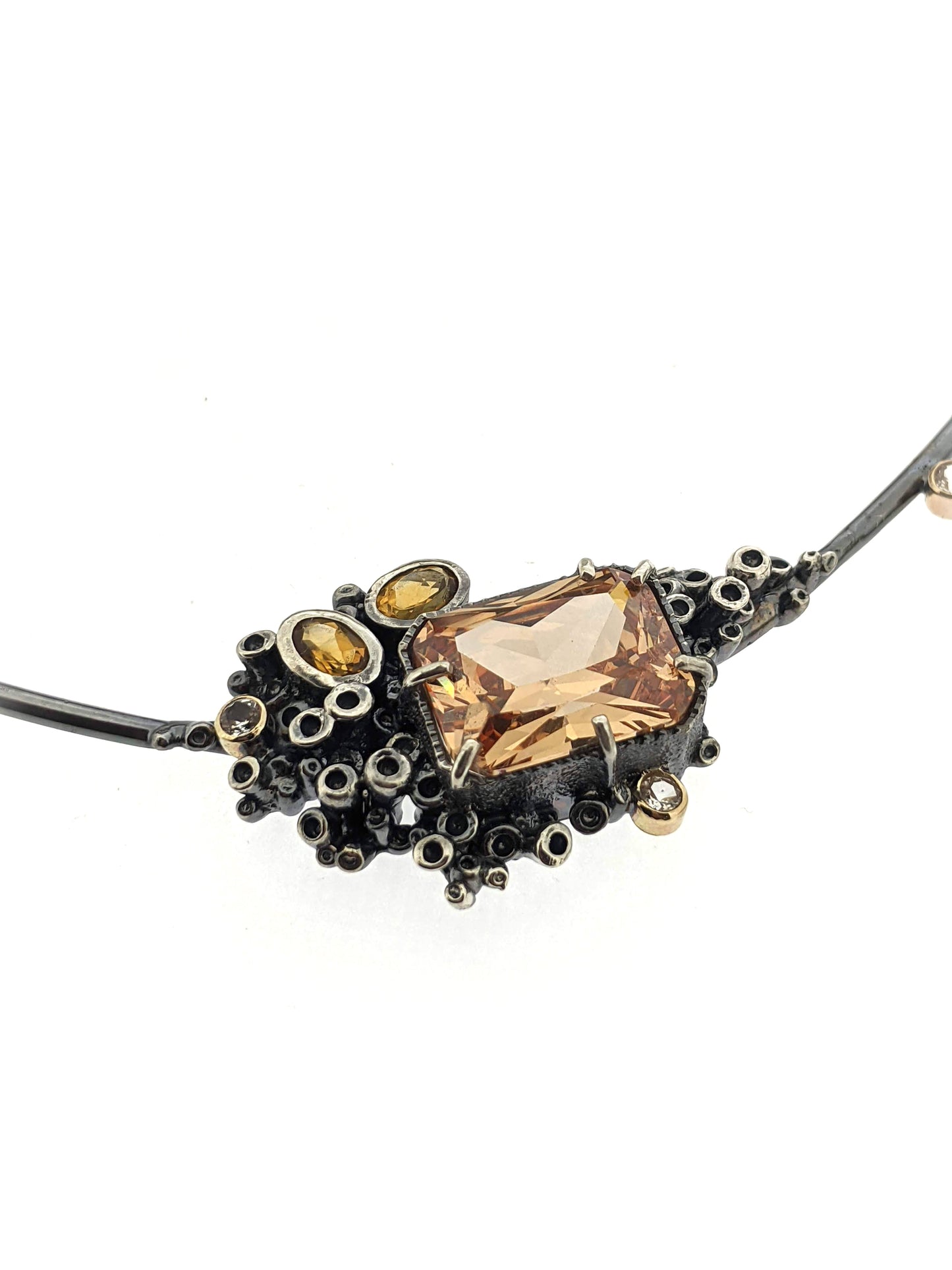 Champagne Sapphire Necklace