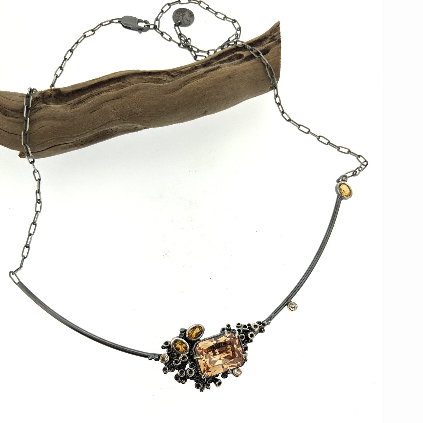 Champagne Sapphire Necklace