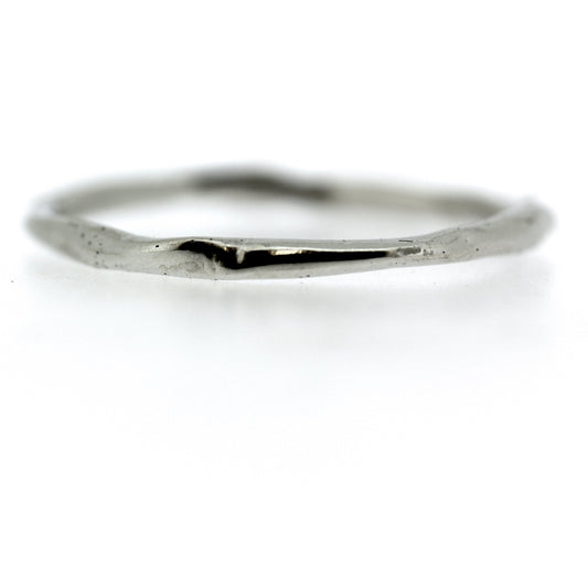 Full view of silver Men's Stream Band.