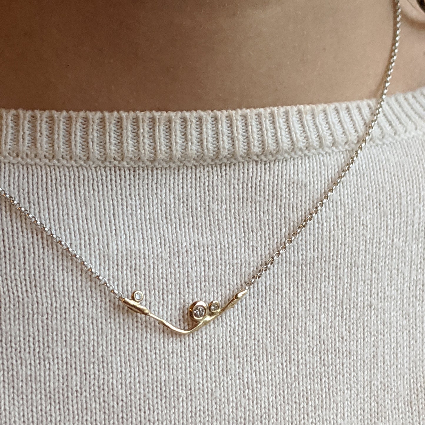 Kaitlyn Necklace - White Gold