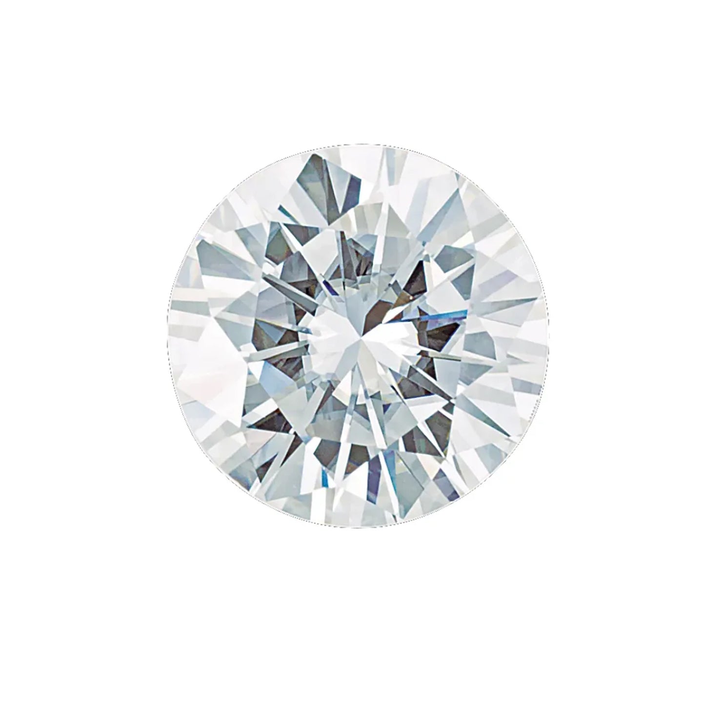 Round White Moissanite