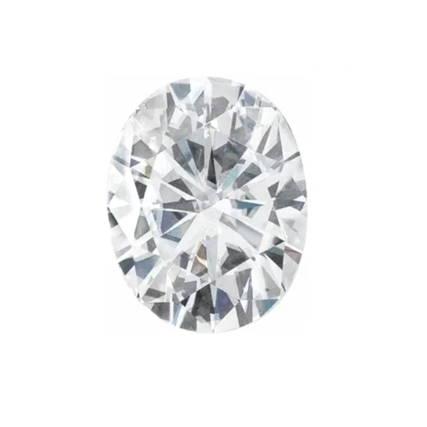 Oval White Moissanite