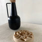 Handcrafted asymmetrical organic bohemian ring holder made in France: Mocha