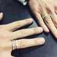 CHOOSE YOUR DATE - Silver Stackable Rings - PRIVATE CLASS
