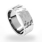 Hammered Flat Men's Comfort Fit Band - 10mm Wide