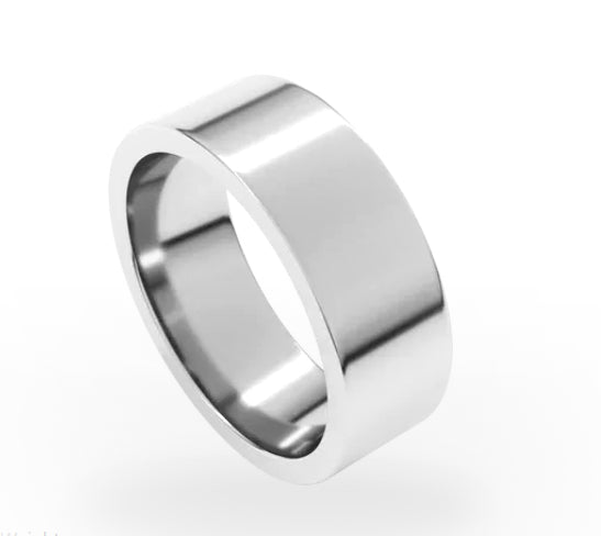 Flat Men's Comfort Fit Band - 7mm Wide