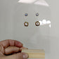 Talia Stud Earring -  White Topaz Vermeil