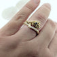Christa Gray Spinel and Diamond Ring