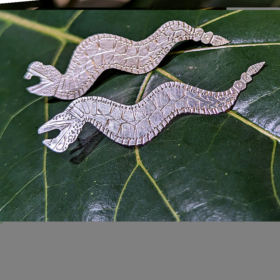 CHOOSE YOUR DATE - Boho Stamped Serpent Earrings - PRIVATE CLASS