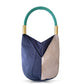Deep Sea Blue Canvas V Bag - Large