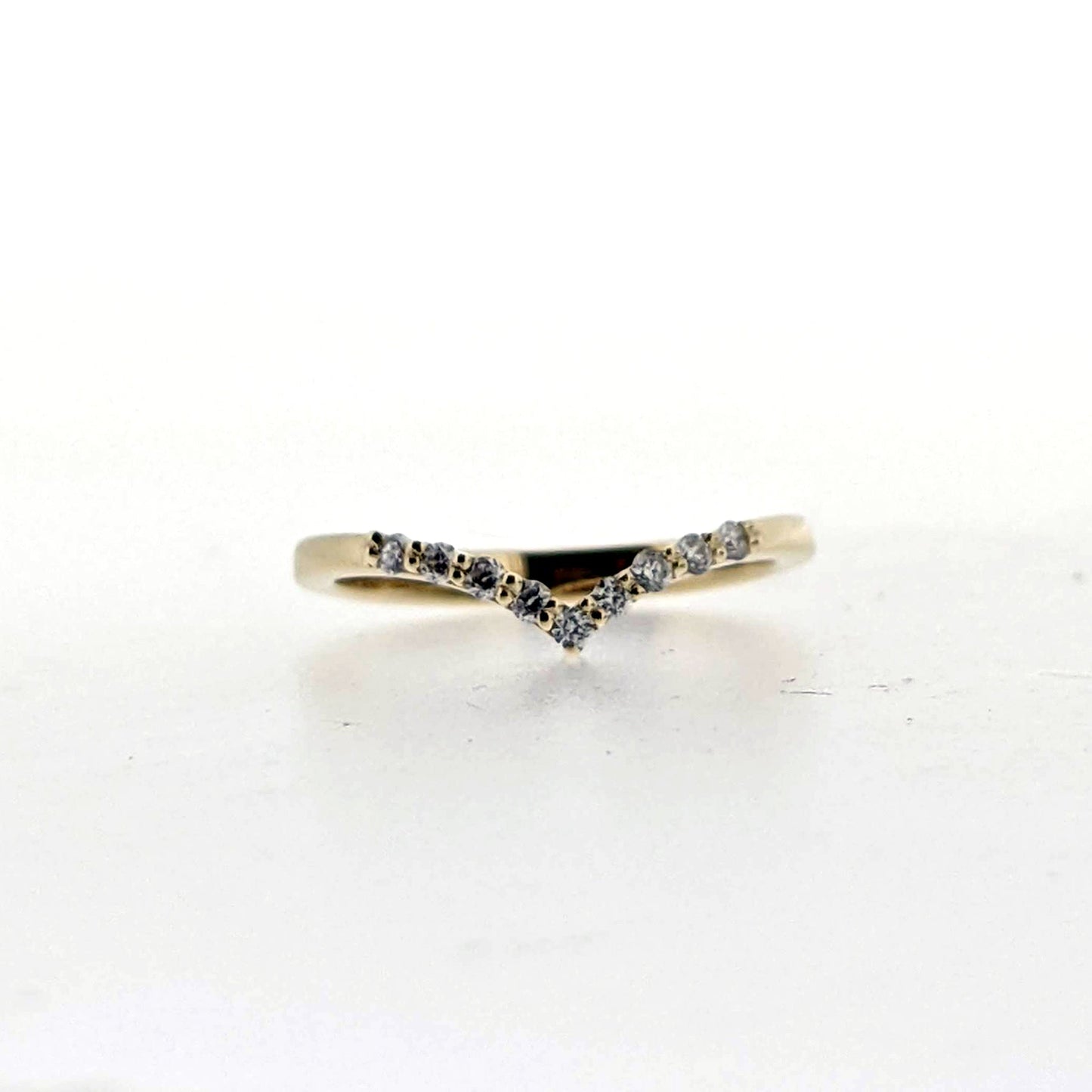 9 Diamond Arched MicroPave Band
