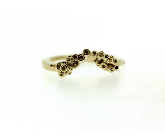 Atoll Ocean Inspired Shadow Band Ring