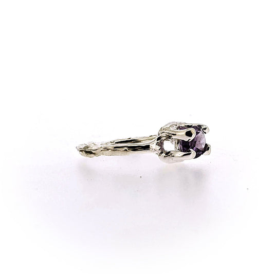 Side view of Ada Ring - Amethyst.