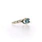 Side view of Ada Ring - Blue Topaz.