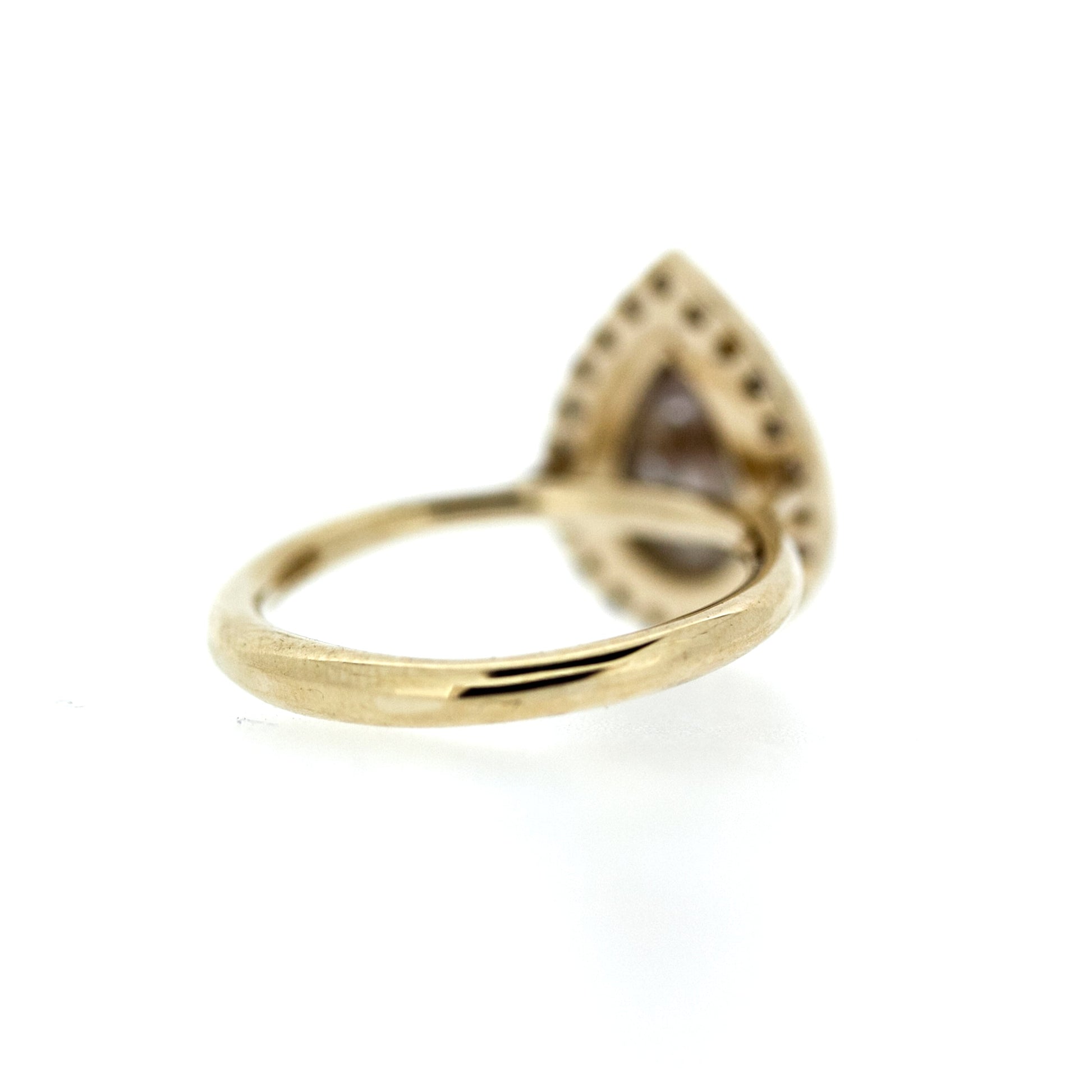 Back view of Ana Ring - Rustic Diamond.
