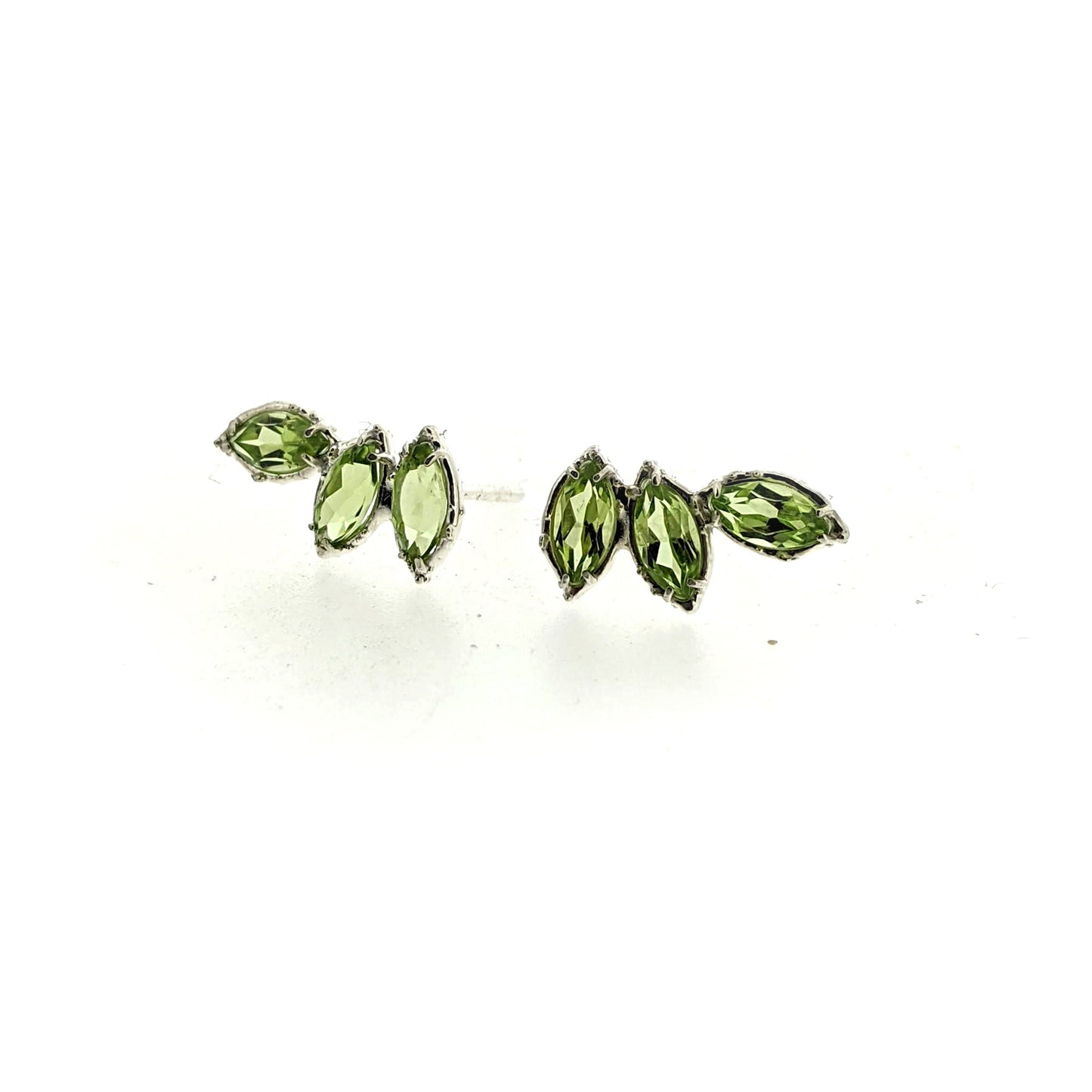 Full view of Peridot Cambrye Earrings.