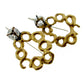 Full view of gold Kate earrings.