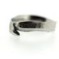 Close up view of white gold Frond Arch Band.