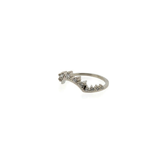 Loui Studded Diamond or Sapphire Shadow Band