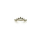 Loui Studded Diamond or Sapphire Shadow Band