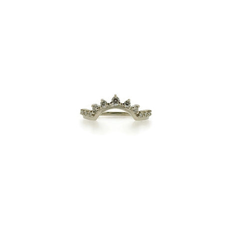 Loui Studded Diamond or Sapphire Shadow Band