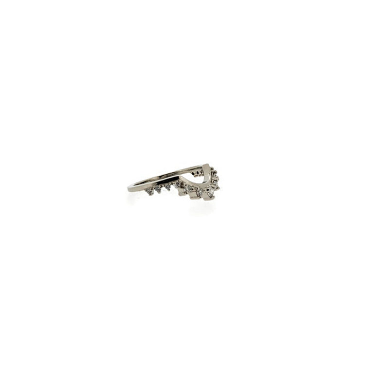 Loui Studded Diamond or Sapphire Shadow Band