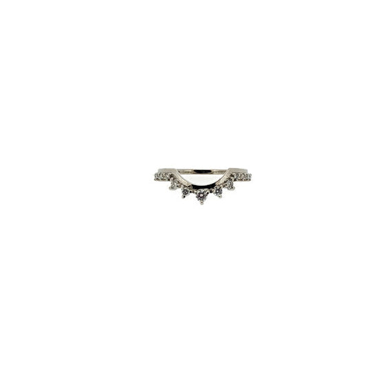 Loui Studded Diamond or Sapphire Shadow Band