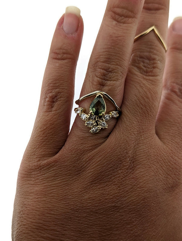 Artemis Sapphire + Diamond Ring