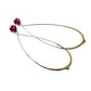 Full view of Louisa Earrings on white background.