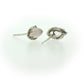 Back and side view of Rosa - Rose Quartz earrings.