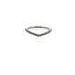 Full view of Karinna Arched MicroPave Band.