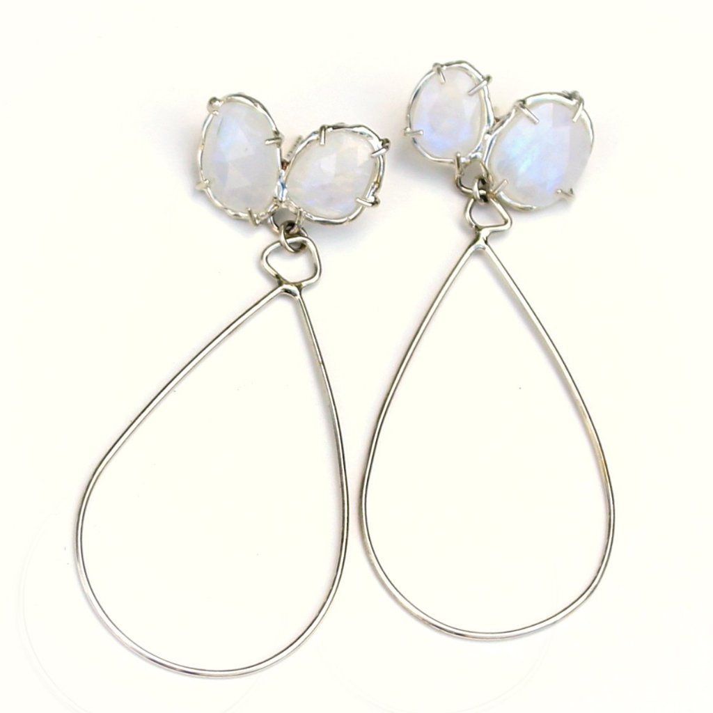 Full view of Leslee Earring - Silver.