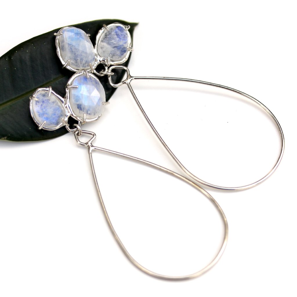 Full view of leslee Earring - Silver.