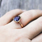 Full view of Lyla Ring on woman's hand to help give an idea of its scale.