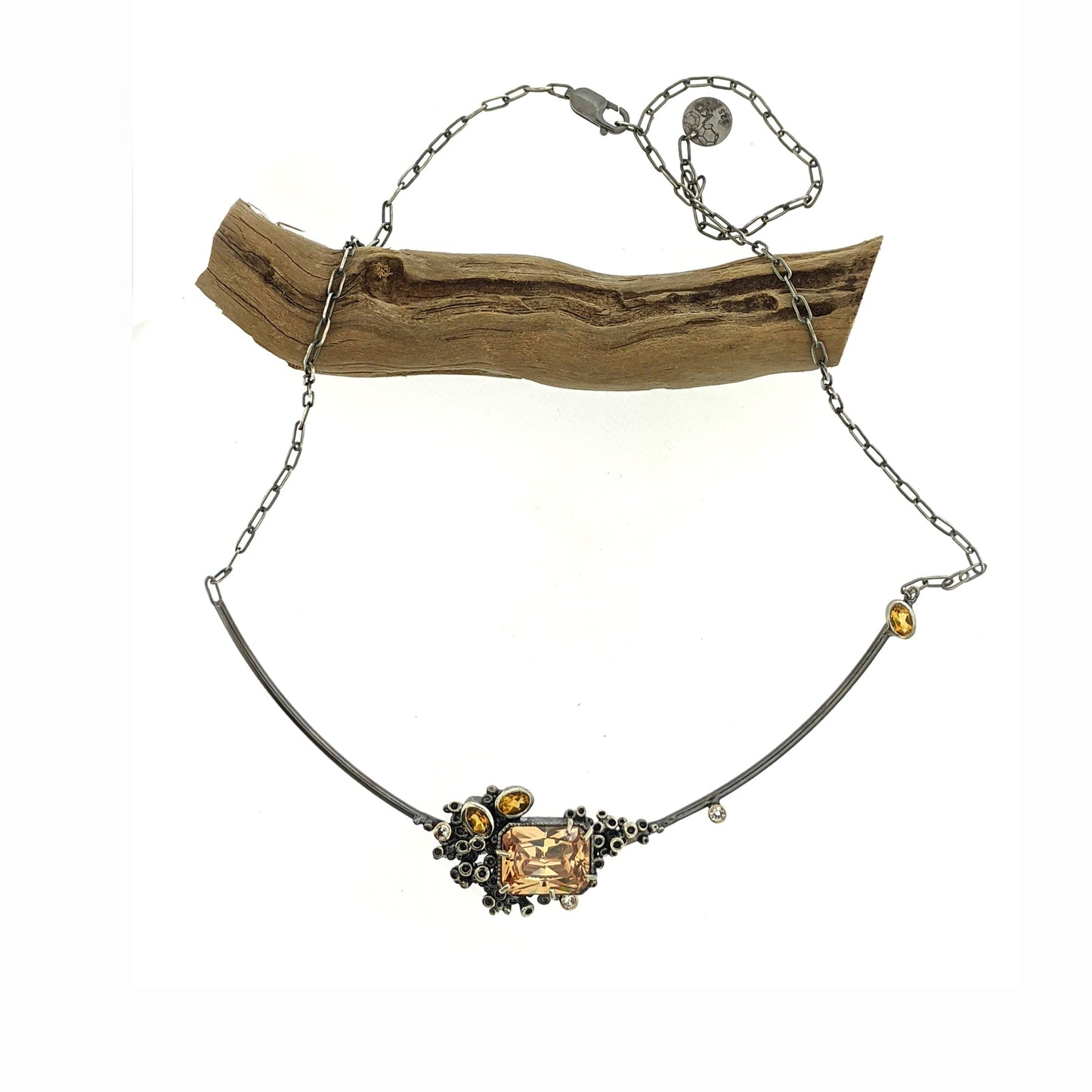 Champagne Sapphire Necklace