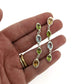 Citrine, Topaz, and Peridot Dangle Earrings