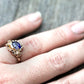 unique handmade organic sea sponge or octopus nature ocean inspired cluster style engagement ring 