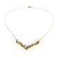 Tillman Diamond and Orange Sapphire V Necklace