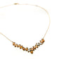 Tillman Diamond and Orange Sapphire V Necklace