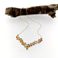 Tillman Diamond and Orange Sapphire V Necklace